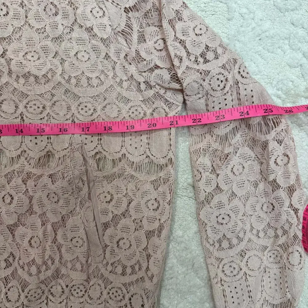 ELODIE Lace Full-zip Blush Pink‎ Jacket